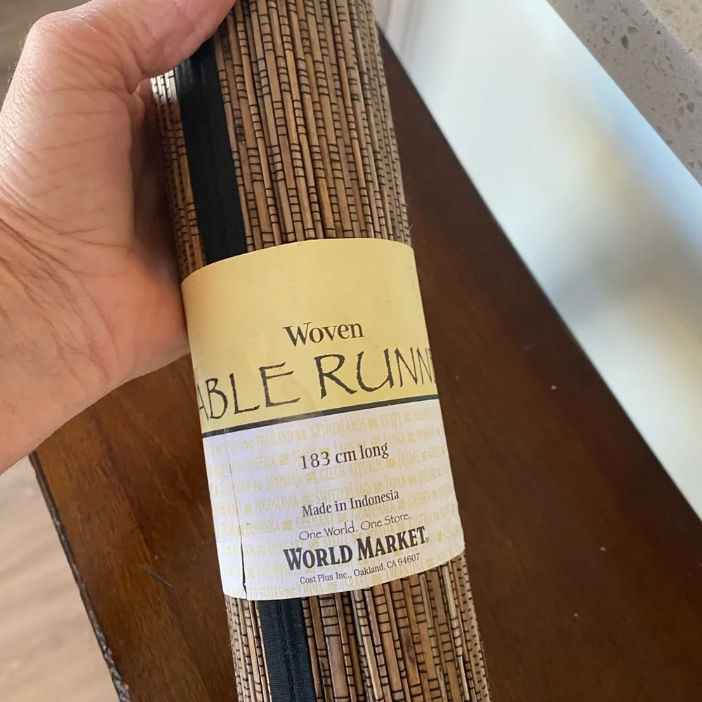 Cost Plus World Market Table Runner used as Wall Art NWT